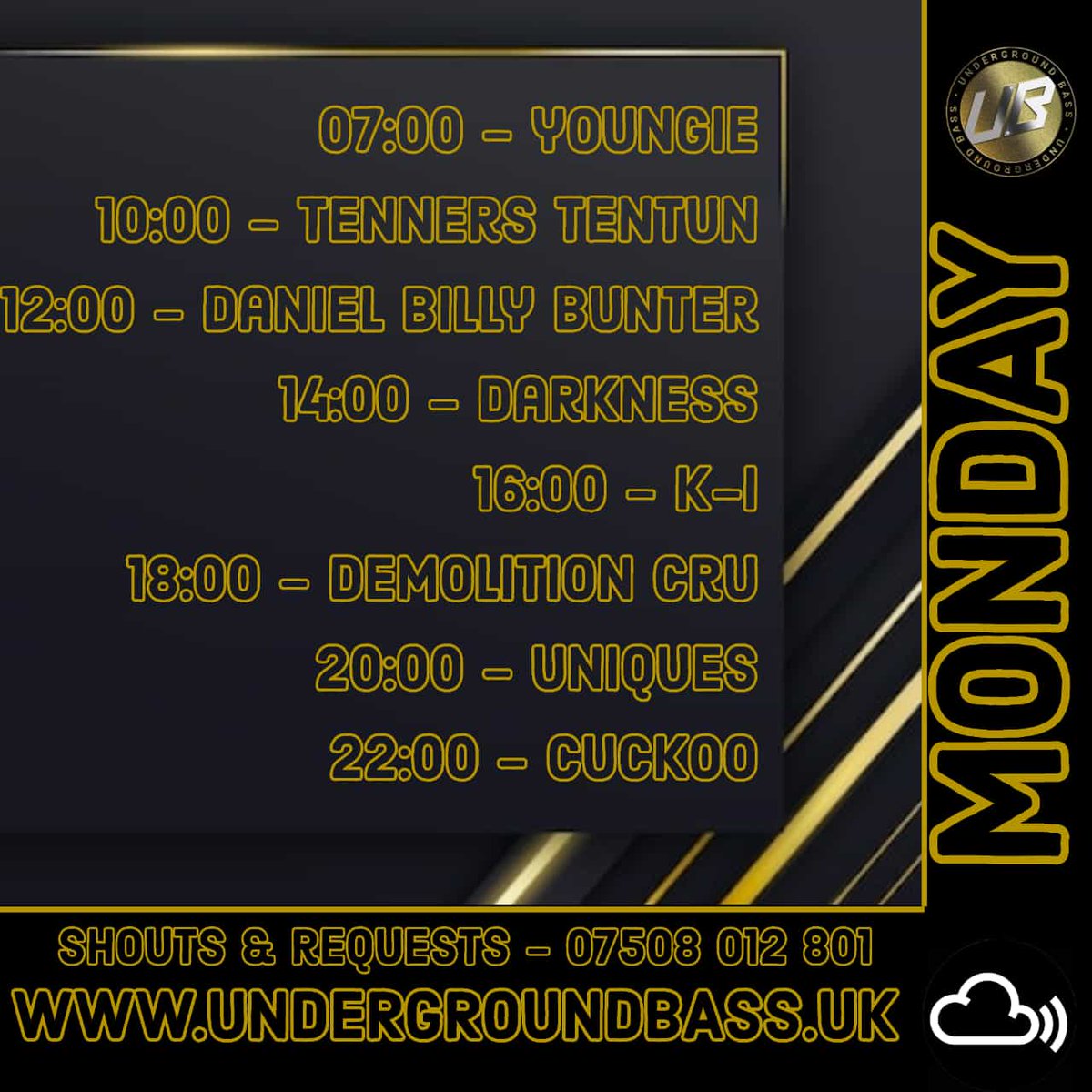 TERRA (@terra_dj_) on Twitter photo Today on undergroundbass 💥 🔥 undergroundbass.uk
Monday is a fun day on UB!
#undergroundbass <a href="/FmUnderground/">Undergroundbass.uk</a> Today on undergroundbass 💥 🔥 undergroundbass.uk
Monday is a fun day on UB!
#undergroundbass <a href="/FmUnderground/">Undergroundbass.uk</a>