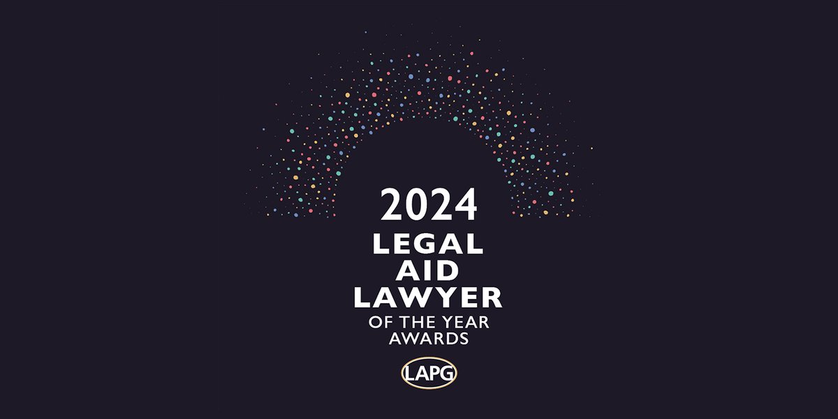 As nominations for #LALY24 open, @FionaBawdon explains what makes this celebration of the work of the social justice sector so magical lag.org.uk/?id=215169
@WeAreLAPG 
@LegalActionGrp