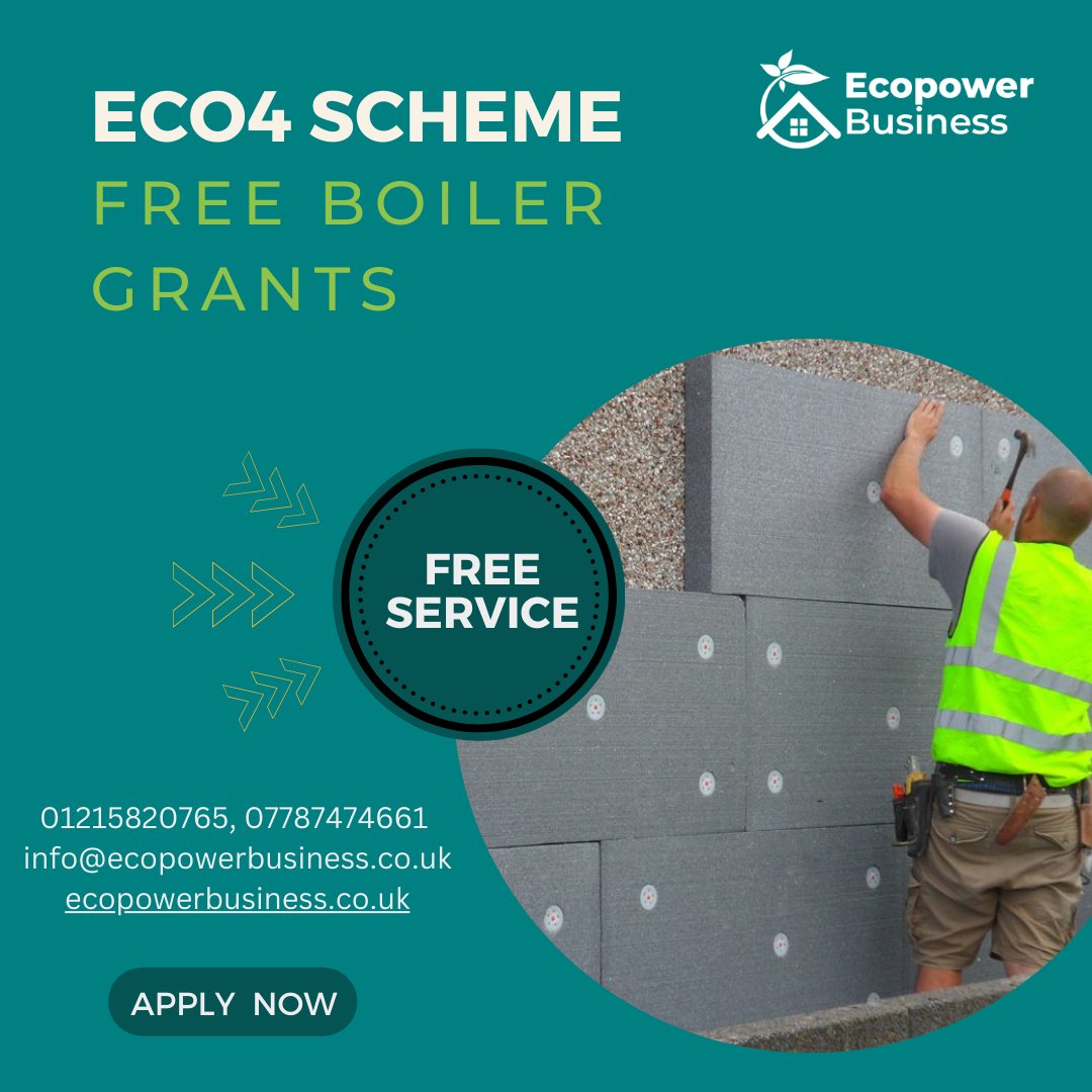 EcoPower33's tweet photo. "Stay cozy, cut bills. Visit https://t.co/eZcd21b6NJ for Free Boiler Replacements, Insulation, Heating Controls.
#Freeboilerreplace #LoftInsulation #Externalwallinsulation #Heatingcontrol #Birmingham #upgradehome." https://t.co/5cDZ1ADc1y