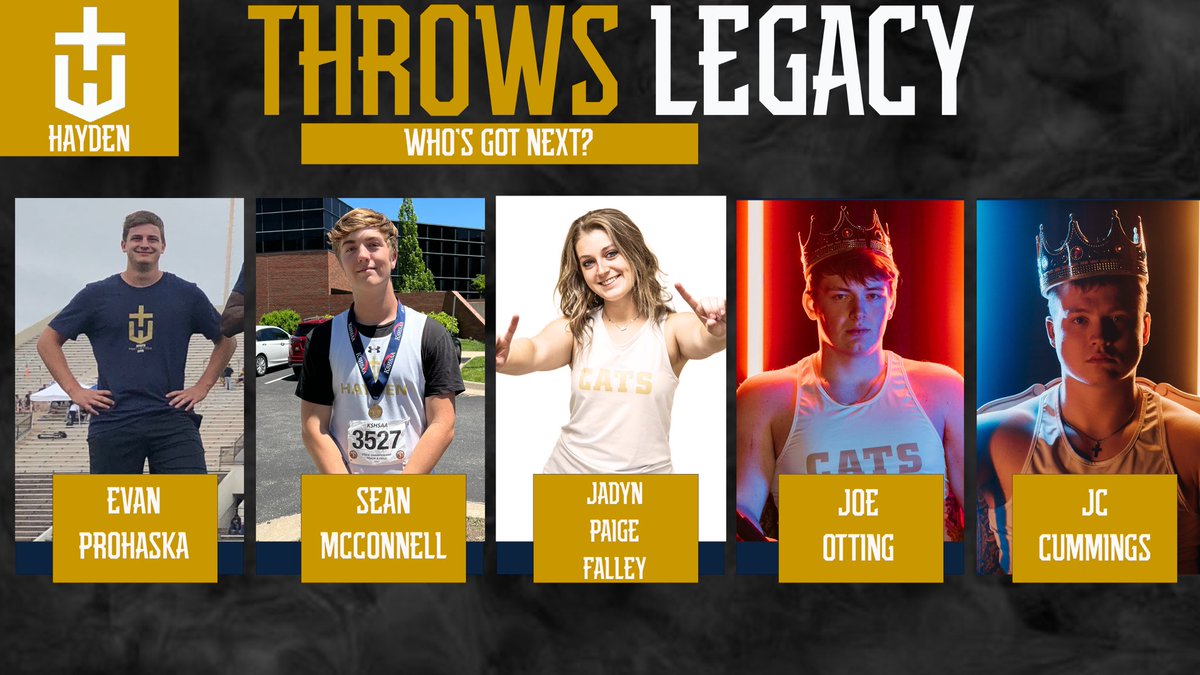 These 5 left a throws legacy. Now they are gone. The question is, who’s got next? 
@CoachGardenhire 
#TheCatsAreComing l #HaydenTF