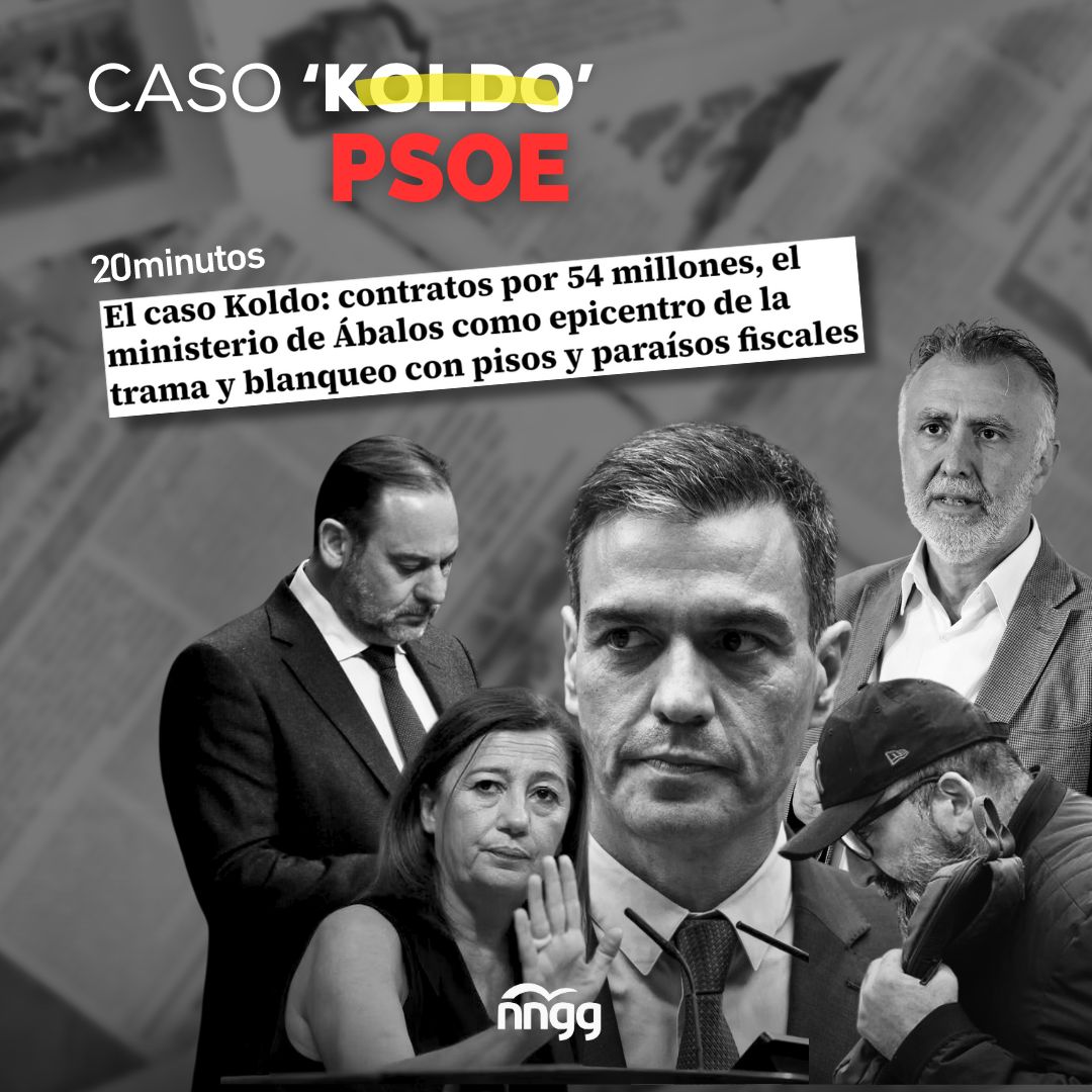 🥀 El primer caso de corrupción que estalla en el gobierno del PSOE de Sánchez. 54M€, 4 miembros del gobierno, la presidenta del Congreso… Empezamos a conocer la verdad