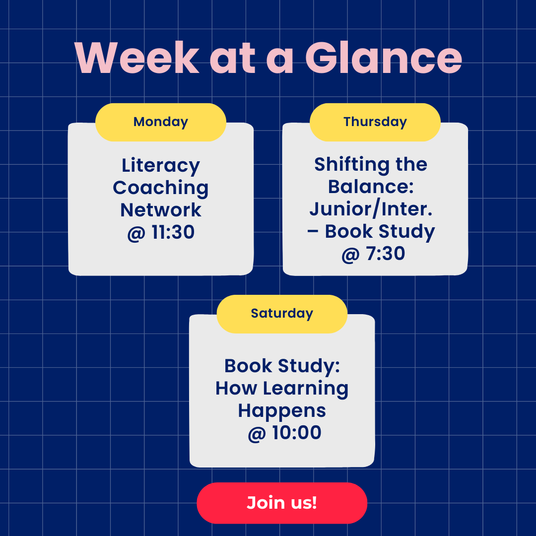 Curious about joining one of our engaging live learning events? We have three events in English this week. For more information and to register, check out our calendar here onlit.org/events/month/. #ONlit