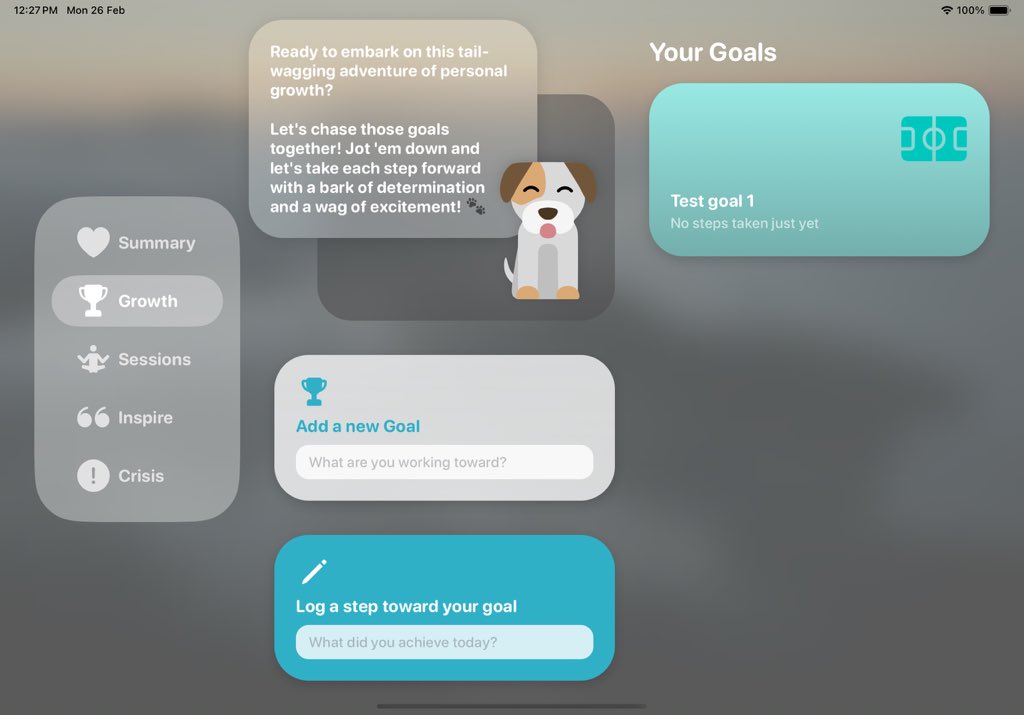 junaidxabd's tweet image. For my #SwiftStudentChallenge submission this year I created a mental health app called Patch (will post a vid later this week).