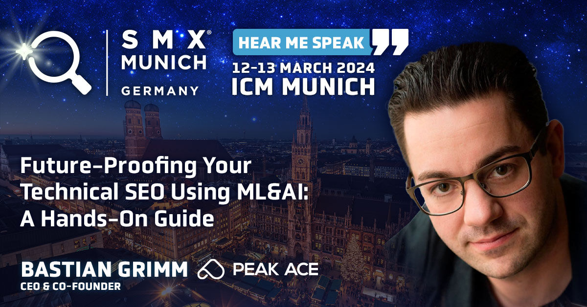 Bastian Grimm (@basgr) on Twitter photo Excited for <a href="/smxmuenchen/">SMX München</a>? I'm speaking on March 12th about "Future-Proofing Your Technical SEO with ML & AI". Come along and learn to harness cutting-edge #AI to streamline SEO and boost your #SEO results. Grab your tickets now: pa.ag/420xl2n Excited for <a href="/smxmuenchen/">SMX München</a>? I'm speaking on March 12th about "Future-Proofing Your Technical SEO with ML & AI". Come along and learn to harness cutting-edge #AI to streamline SEO and boost your #SEO results. Grab your tickets now: pa.ag/420xl2n