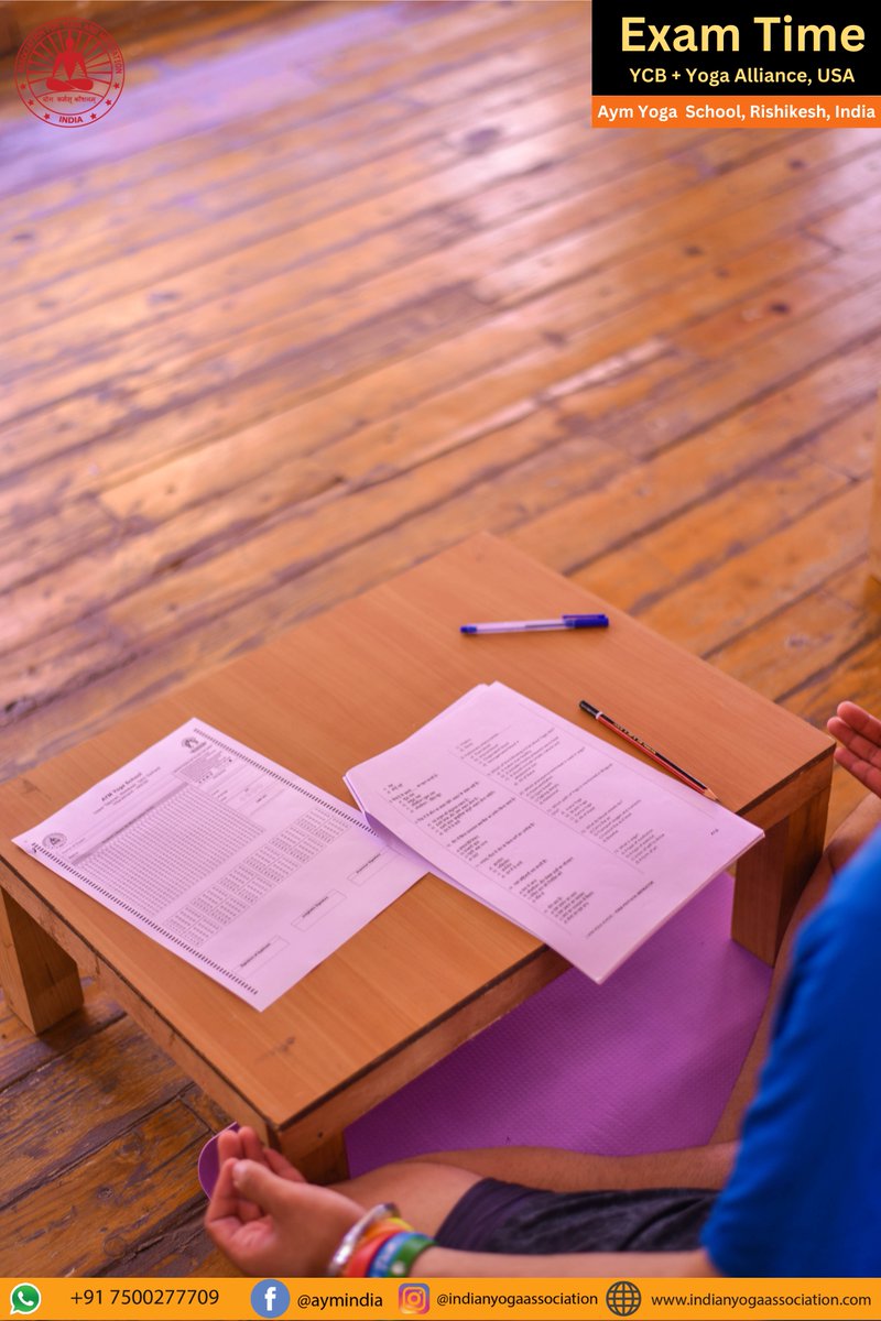 aymindia's tweet image. Exam Day at  AYM Yoga Teachers Training School Rishikesh
Glimpses of Practical + Written Exam at AYM Yoga Teachers Training School Rishikesh
#exams #examtime #examchallenge #yogapracticedaily #yogatraining #YCB #ayushministry