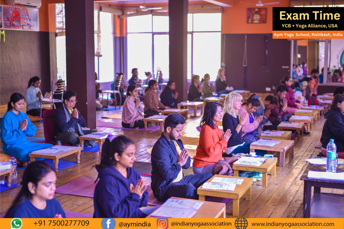 aymindia's tweet image. Exam Day at  AYM Yoga Teachers Training School Rishikesh
Glimpses of Practical + Written Exam at AYM Yoga Teachers Training School Rishikesh
#exams #examtime #examchallenge #yogapracticedaily #yogatraining #YCB #ayushministry