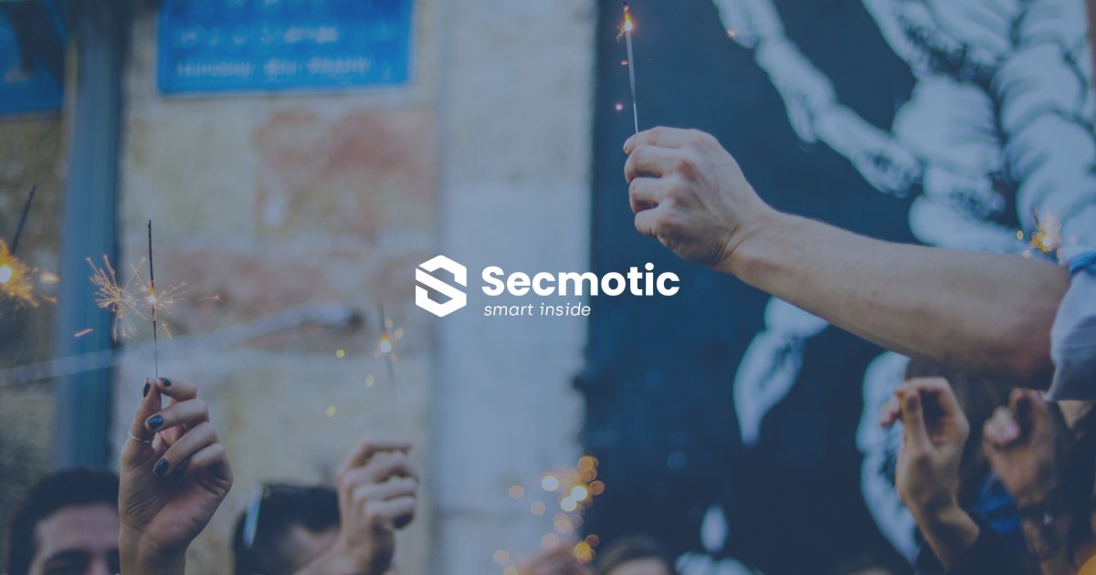 🎉 ¡@Secmotic cumple nueve años! 🎉

Hoy celebramos nueve años de innovación, dedicación y éxito. 

Agradecemos que esto no sería posible sin el arduo trabajo y el compromiso de nuestro equipo, así como el apoyo continuo de nuestros clientes y partners.

Mirando ya al futuro.