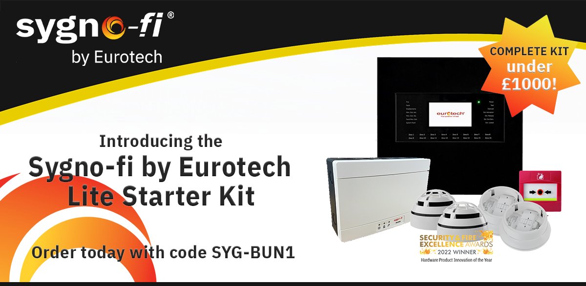 eurotechfire's tweet photo. ๐ฅ Exciting Announcement for Fire Safety Installers! ๐ฅ
Sygno-fi by Eurotech Lite Starter Kit - entire package available for less than ยฃ1000.
Order using part no. SYG-BUN1 on 0203 141 0999 or visit https://t.co/KOZEmGdrzG
#wirelessfire #BecauseItMatters #MoreThanAManufacturer https://t.co/GjQtlIZvuO