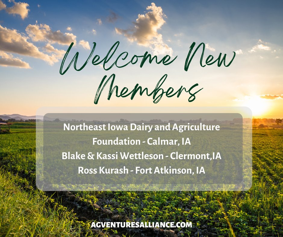 A big shout-out to our new members at Ag Ventures Alliance! Join us in welcoming our new members!