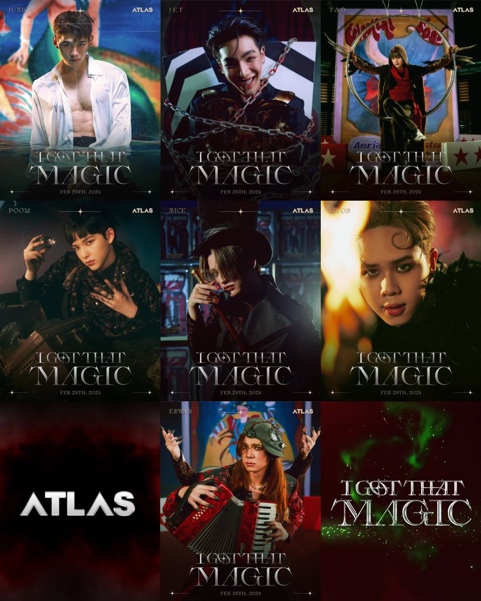 ka_mmmmmmy's tweet image. แกกก คือพึ่งนึกถึงนิยายที่เคยอ่านของแจ่มใสก็คือเรื่อง 7x แล้วมี 7 คนพอดี ถ้าลองเอามาเทียบคือ…. ต่อในเม้น 👇🏻

 #ATLASIGotThatMagic_KeyVisual