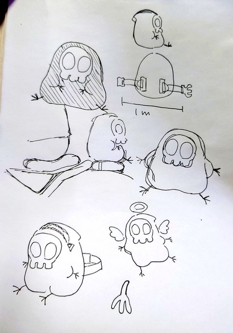 ツーリングの時つける死神さんのウエストポーチほちい!っつってる 