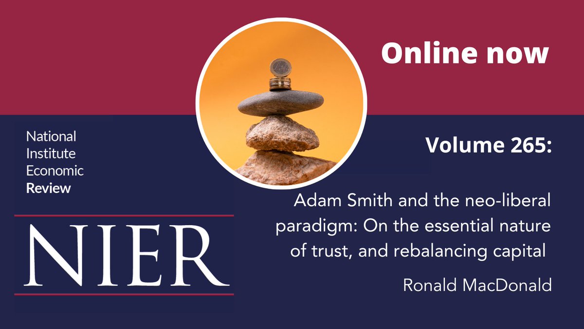 NIER (@niesrreview) on Twitter photo What does Adam Smith's work tell us about how we can fix modern-day #capitalism, broken by the neo-liberal paradigm? 💡
Enjoy open access this week to <a href="/UofGAsbs/">UofG ASBS uofgasbs.bsky.social</a>'s <a href="/rmacdonald7/">Ronald MacDonald</a>'s paper from the latest volume of our Review 🔓⬇️
<a href="/CambridgeCore/">Cambridge Core</a> <a href="/CambUP_Econ/">Cambridge Economics</a>
hubs.la/Q02mbr7-0 What does Adam Smith's work tell us about how we can fix modern-day #capitalism, broken by the neo-liberal paradigm? 💡
Enjoy open access this week to <a href="/UofGAsbs/">UofG ASBS uofgasbs.bsky.social</a>'s <a href="/rmacdonald7/">Ronald MacDonald</a>'s paper from the latest volume of our Review 🔓⬇️
<a href="/CambridgeCore/">Cambridge Core</a> <a href="/CambUP_Econ/">Cambridge Economics</a>
hubs.la/Q02mbr7-0