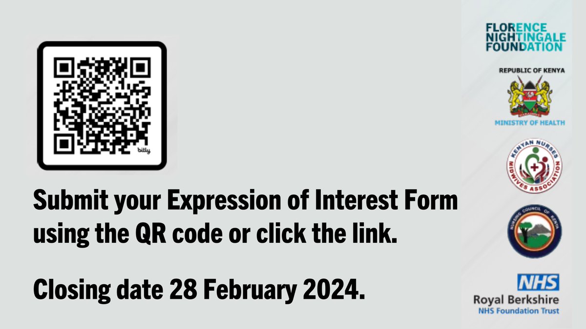 You'll mentor two nurses or midwives, providing three mentorship sessions for each mentee over 12 months. You'll receive a one-day training session in London. Please complete the form tinyurl.com/2jvd7v4u + share this great opportunity with colleagues #KenyaNandMLeaders (2/2)