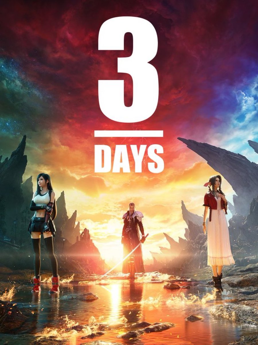 3 Tage noch bis FF7 Rebirth 😍
