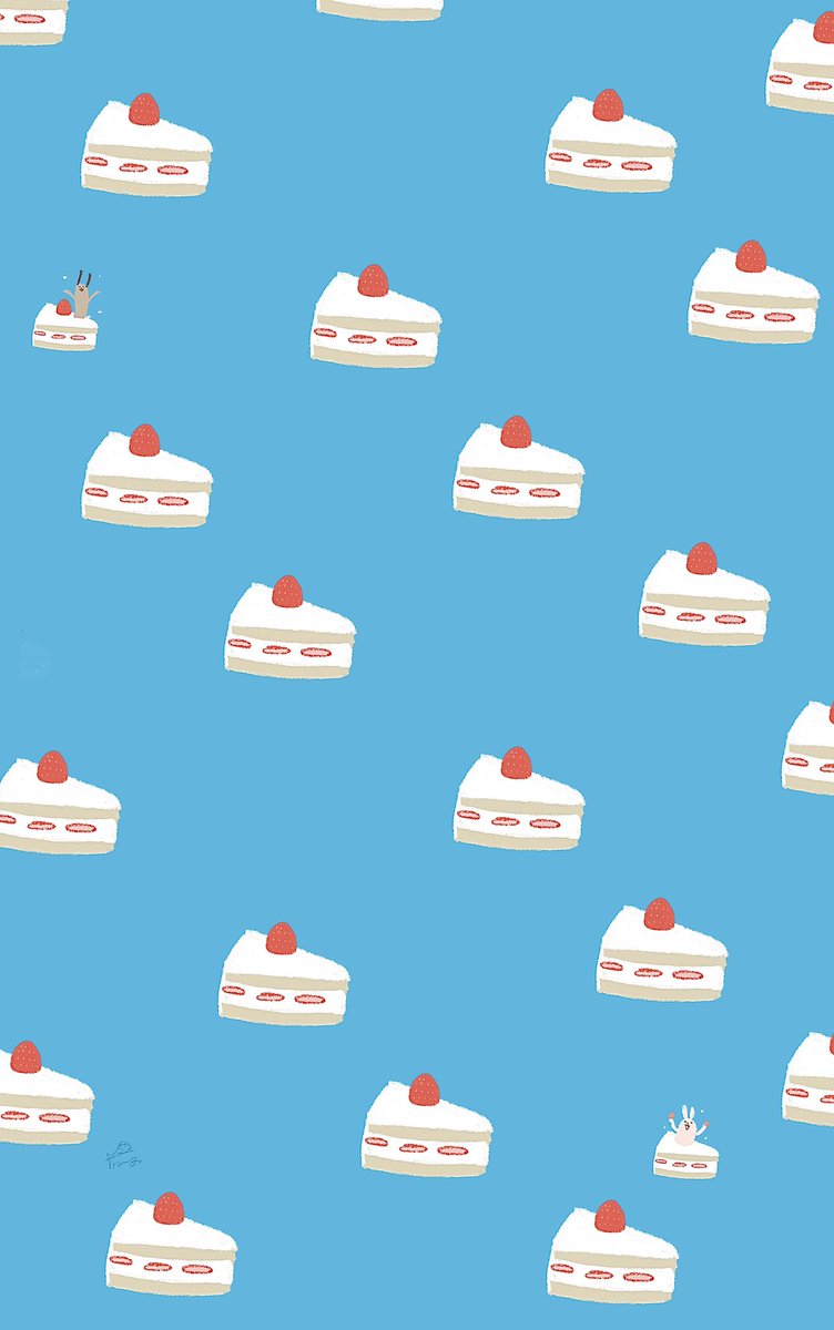 no humans cake food blue background strawberry strawberry shortcake cake slice  illustration images
