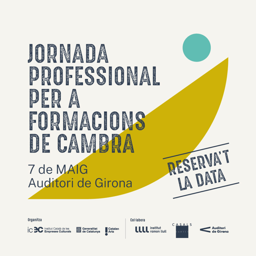 🎼Vols donar un impuls a la teva formació de música de cambra?🎼 📌 El 7 de maig, l’Auditori de Girona acollirà la quarta Jornada Professional per a Formacions de Cambra, amb les actuacions d’entre 4 i 6 formacions i activitats de networking amb els professionals acreditats.