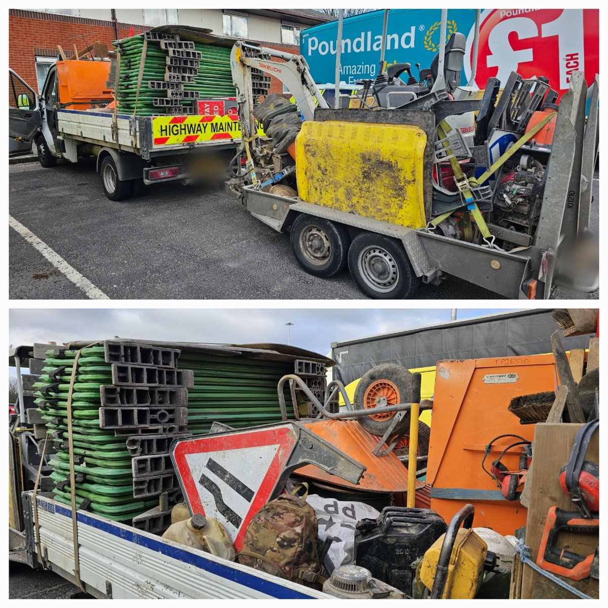 gmptraffic's tweet image. Safety is paramount. Taken off the network,  as struggling to maintain a safe speed due to load, both heavy and insecure. Coming in at 7720kg train 31% over and 4300kg gross 22.8% over. Prohibited until rectified, gfpn issued. #CVU #Saferroads