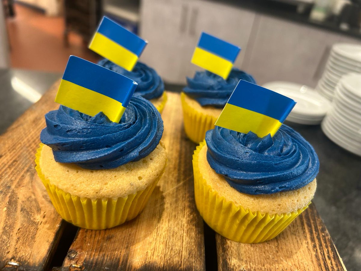 Cupcakes for Ukraine 🇺🇦💛
Purchase the themed cupcakes in any Eat and Drink outlet from 26 February to 1 March. For each cupcake purchased, £1 will be donated to the Ukraine Society at York.
Learn more about the Ukraine Society &amp; ways to  support: bit.ly/Ukrainian-soci…