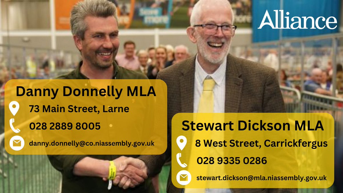 Today we are at long last at Stormont doing what you elected us to do, our constituency offices are open please get in touch. #EastAntrim ⁦@DannyDonnelly1⁩