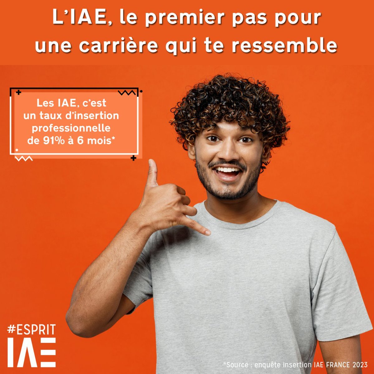 L'IAE, le premier pas pour une carrière qui vous ressemble ! 
📢 91% des diplômés #IAE sont en emploi 6 mois après leur diplôme. 💪

En savoir +? Participez à leurs #JPO ➡ swll.to/pPXn7n

A venir: 29/02 <a href="/iaereunion/">IAE Réunion</a>, 02/03 <a href="/iae_montpellier/">IAE Montpellier</a> et 12/03 <a href="/iaeparis/">IAE Paris-Sorbonne</a>