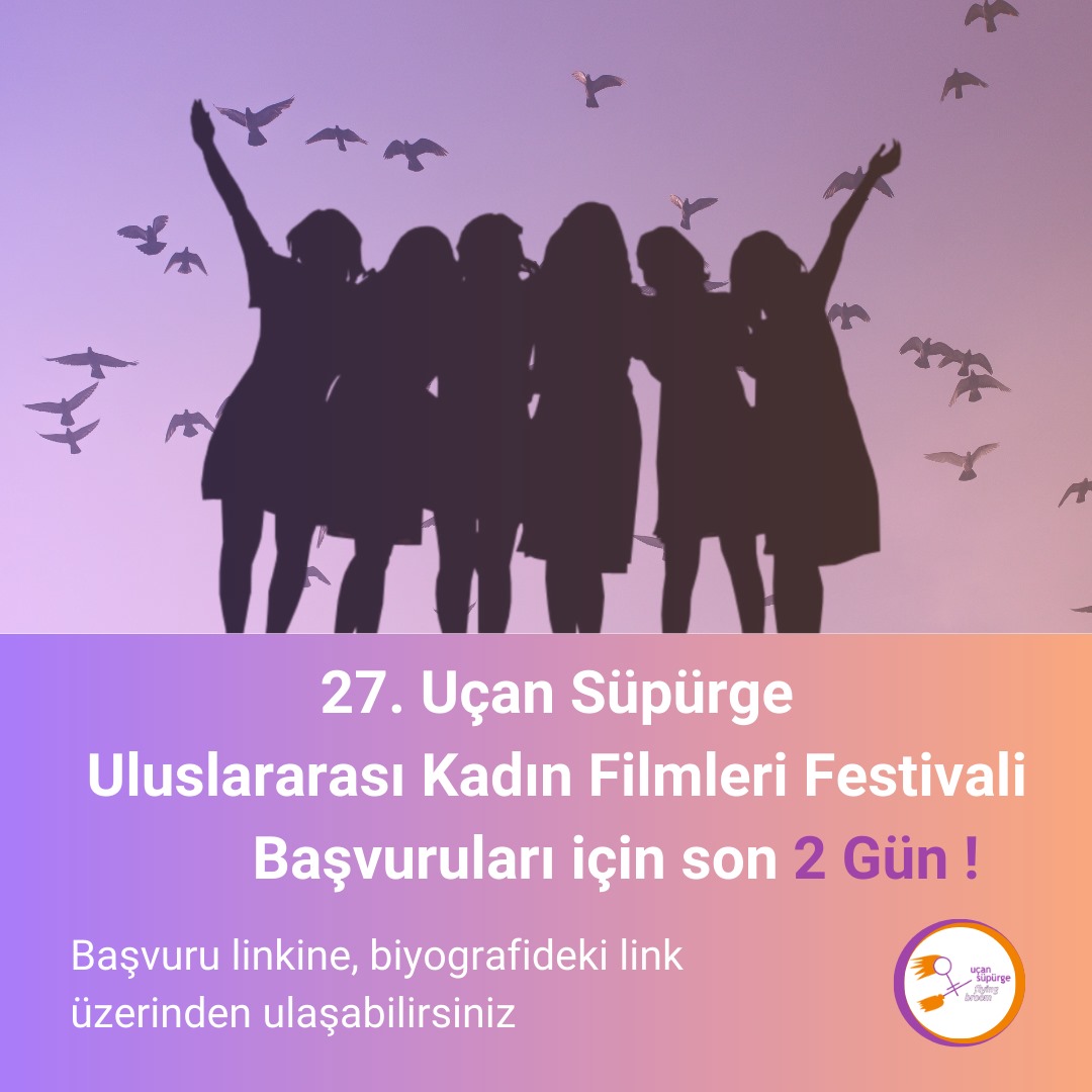 Bu yıl 9 – 16 Mayıs 2024 tarihleri arasında düzenlenecek 27. Uçan Süpürge Uluslararası Kadın Filmleri Festivali'ne başvurular için son 2 gün! Profildeki linkten başvurabilirsiniz!