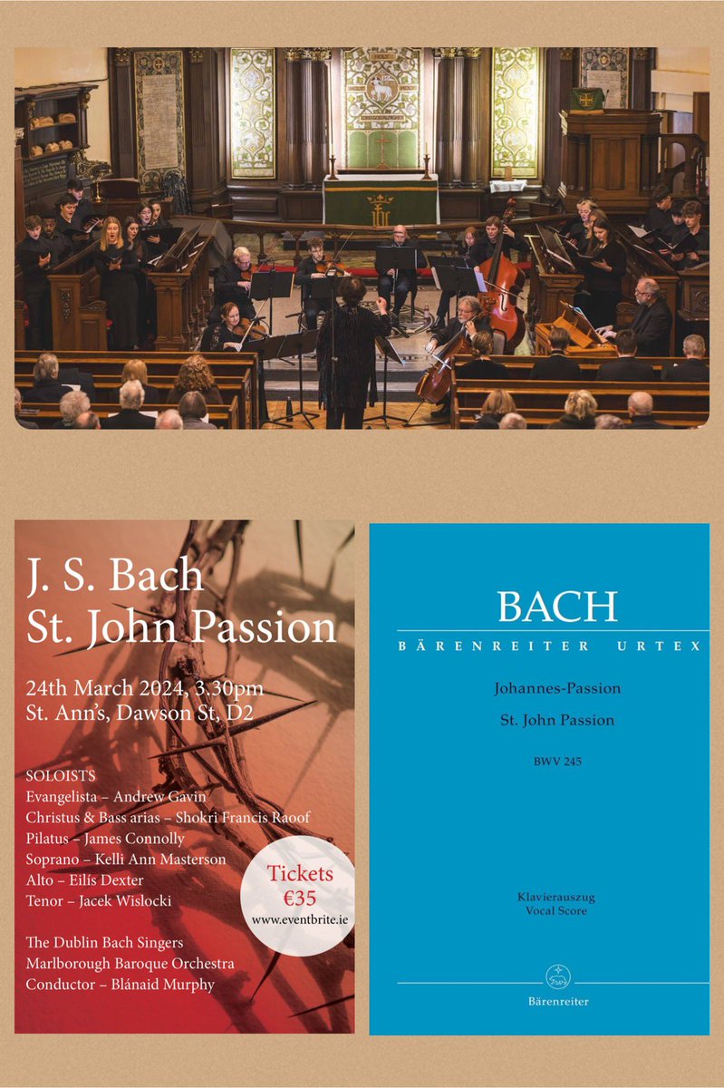 Fast approaching - Bach “St John Passion” - a deeply-moving and compelling masterpiece. @BachSingers