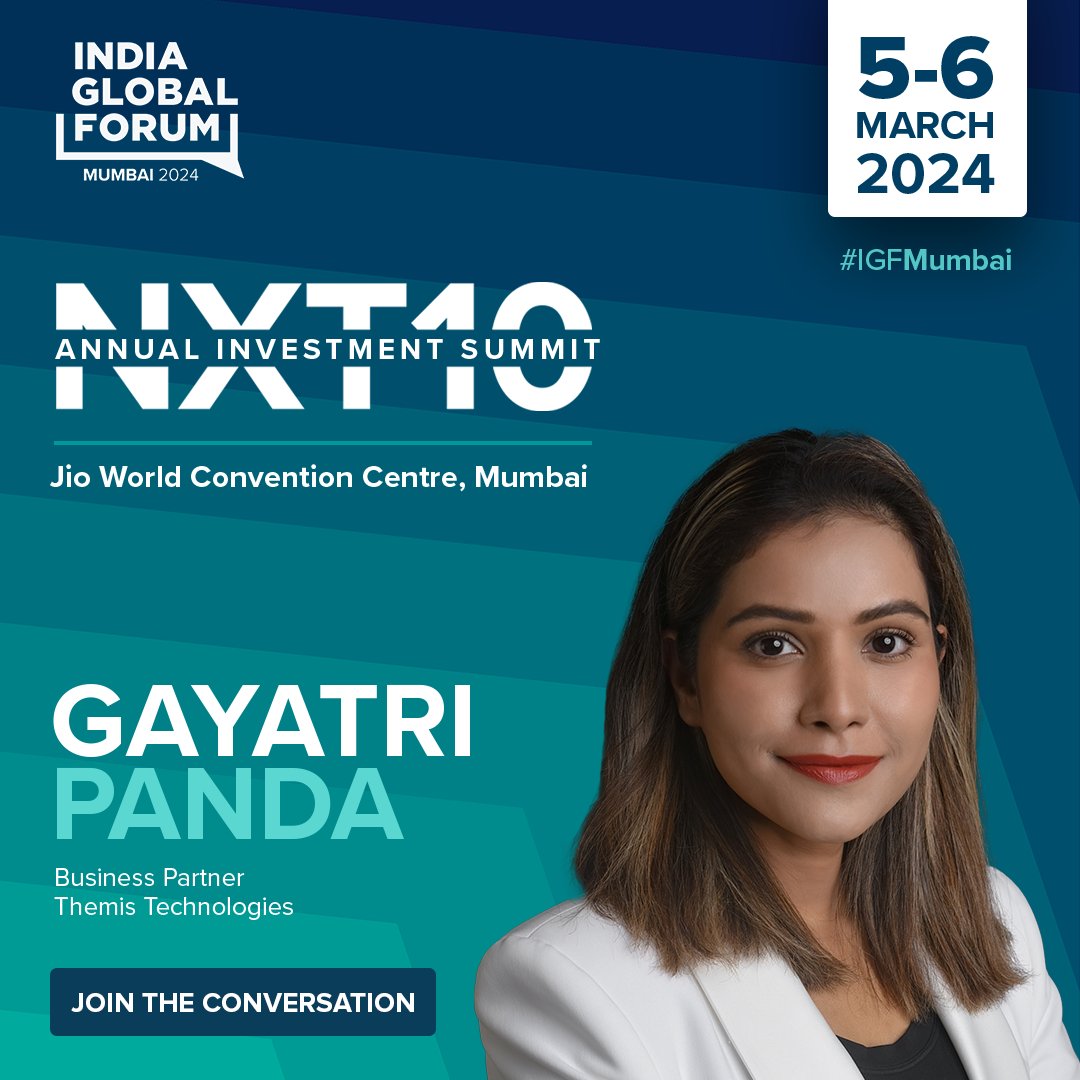 Excited to be a part of IGF #NXT10 and shape the conversation on private-sector investment that will empower India’s youth and drive innovation!
 
 📌 Learn more: indiaglobalforum.com/Annual-Investm… 
 
#IGFMumbai #YouthEmpowerment