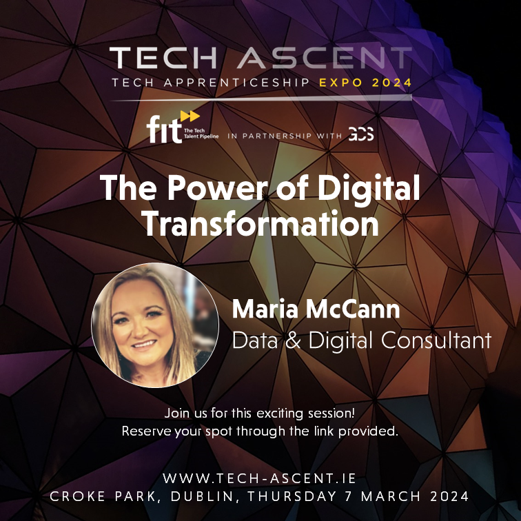 RecruitmentGcs's tweet photo. Come listen to Maria McCann, Head of Practice Data &amp; Digital Solutions – Public Sector Lead of The Project Foundry, at Tech Ascent 2024!

Maria will be speaking about the Power of Digital transformation in this session.

Listen to this engaging discussion and others while net ... https://t.co/Lo5wsUtG3O