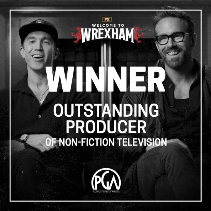 Nothing better than being a part of Wrexham’s story. Thank you #PGAAwards