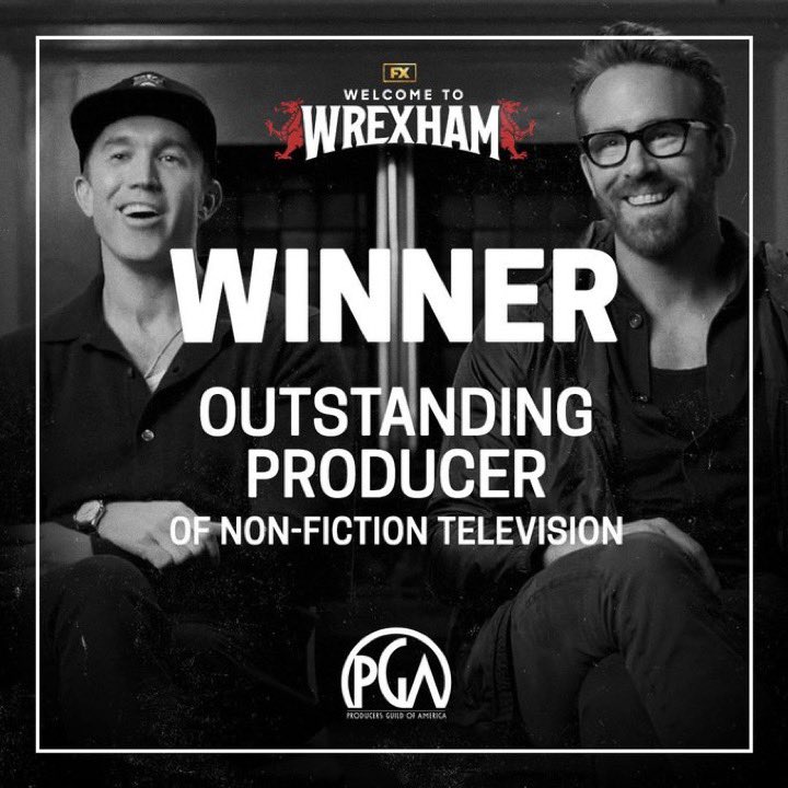 Nothing better than being a part of Wrexham’s story. Thank you #PGAAwards