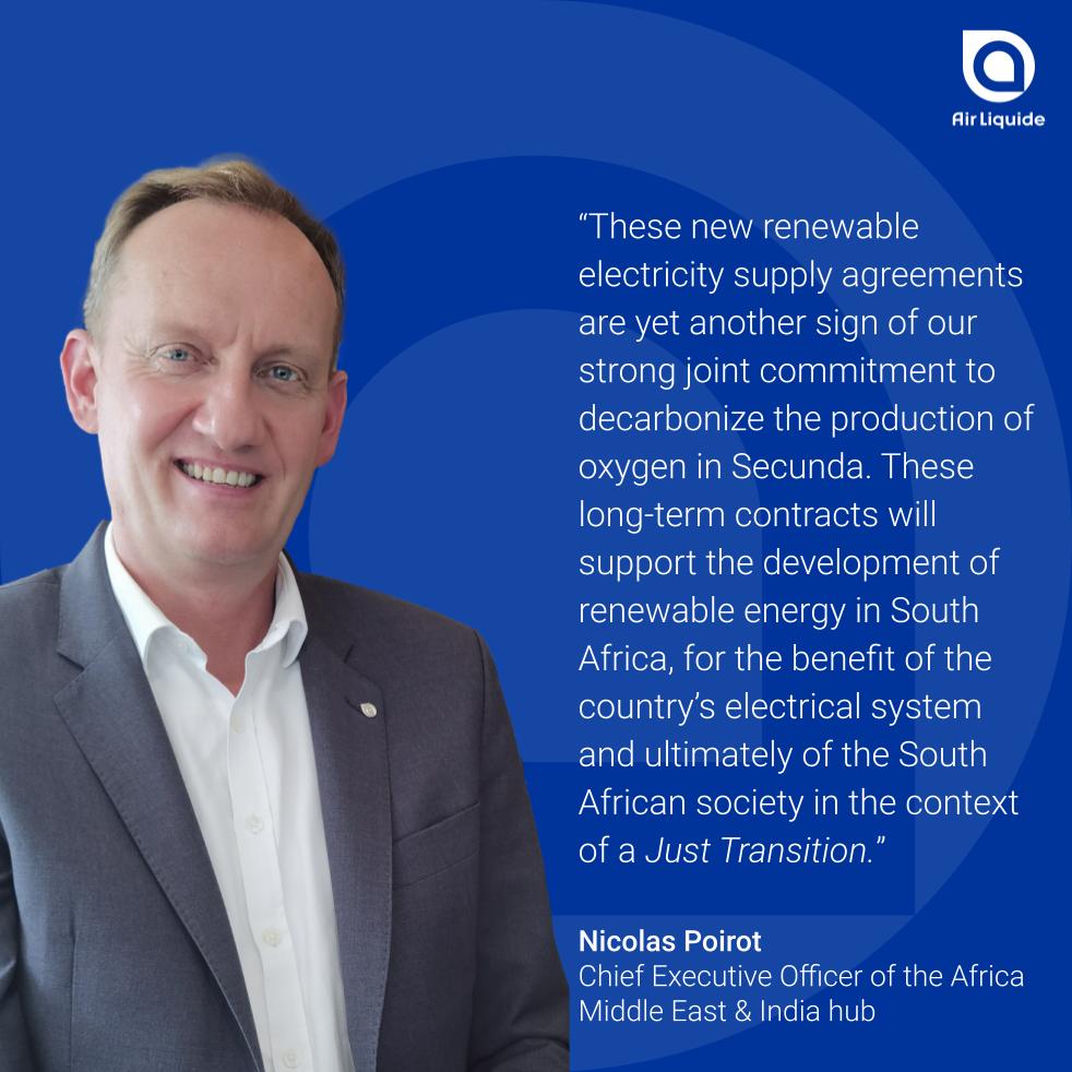Air Liquide and Sasol have signed new Power Purchase Agreements (PPAs) with @enelgreenpower RSA for the long term supply of an additional capacity of 110 MW of #renewable power to @SasolSA's Secunda site in South Africa. 👉 airliquide.com/group/press-re…