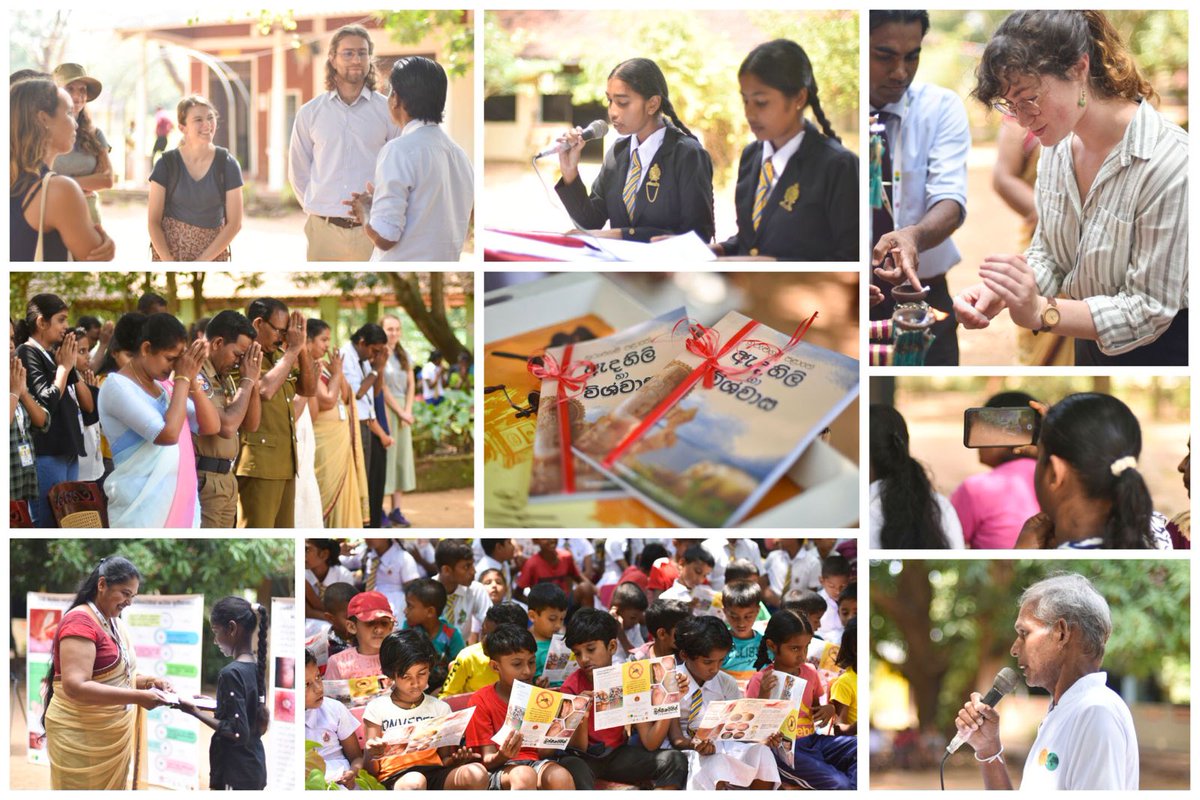 🇱🇰Padaviya ECLIPSE community hosted a #CommunityLeishmaniasisDay where school children performed a street drama for CL awareness & distributed leaflets 📖They also launched a book on religious traditions & beliefs of the community, co-authored by community members @NIHRglobal