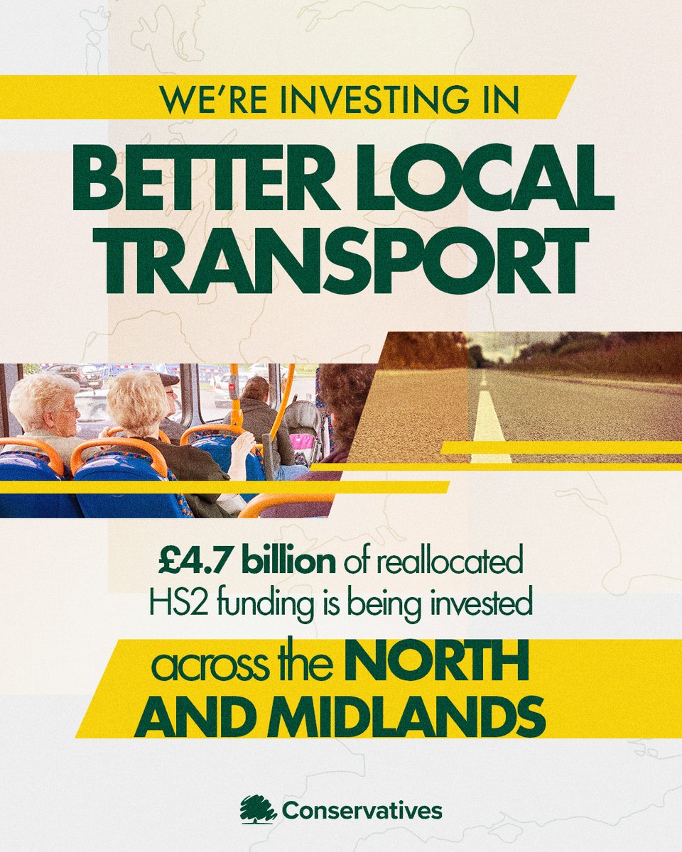 🚧NEW: @Mark_J_Harper just announced HUGE investment in local transport across the North and the Midlands.