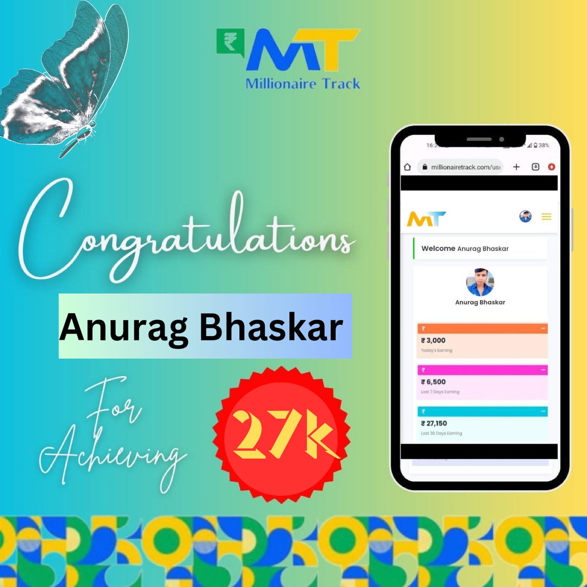 Hello everyone 'I'm Anurag Bhaskar & digital marketer. Your needs'work from home; 😉 Online work with Digital skills... So contact me 9307057704👀💬 Instagram I'd:- @the_krishna_231 E-mail 📩 bhaskaranurag61@gmail.com My earning 27k 🏡💸👇 Millionaire track company...