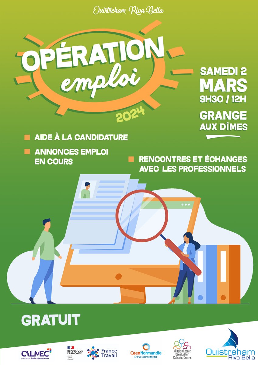 #EolienEnMerCalvados 📢Envie de découvrir le monde de l'éolien en mer ? Rencontrez-nous lors du salon #emploi de @OuistrehamRB ce samedi 2 mars, de 9h30 à 12h. Notre équipe sera là pour partager son expérience et répondre à toutes vos questions. 😃