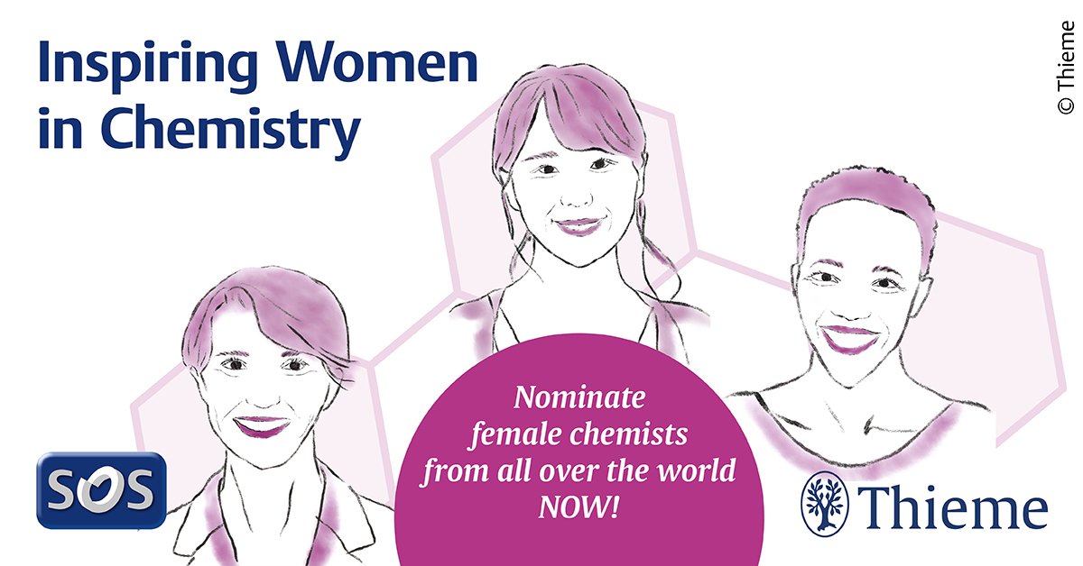 SISOC2024 (@sisoc2024) on Twitter photo Which female chemists within the first 15 years of their career inspire you most? Nominate them for the 4th Dr. Margaret Faul #WomeninChemistry Award until Dec. 13, 2024!➡️ thieme.de/en/thieme-chem…
#WomeninSTEM <a href="/thiemechemistry/">Chemistry at Thieme</a> #cheminclusion #femalescientists #DEI <a href="/faul_margaret/">margaret faul</a> Which female chemists within the first 15 years of their career inspire you most? Nominate them for the 4th Dr. Margaret Faul #WomeninChemistry Award until Dec. 13, 2024!➡️ thieme.de/en/thieme-chem…
#WomeninSTEM <a href="/thiemechemistry/">Chemistry at Thieme</a> #cheminclusion #femalescientists #DEI <a href="/faul_margaret/">margaret faul</a>