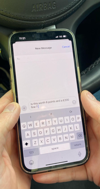 NYorksPolice's tweet photo. You won’t be “lolling” when you receive 6 points and a £200 fine. 👇 

Or even worse losing years of your life in prison after killing someone because you were distracted!

For the next 2 weeks we're having an increased focus on this.

Read more here https://t.co/x4UBrHEDJF https://t.co/MGm45nm4NI