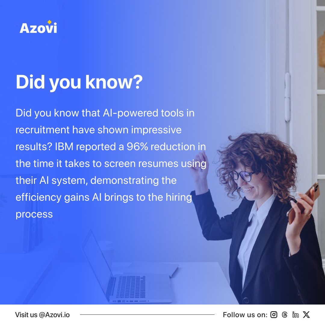 Join the revolution today and experience the power of AI in recruitment firsthand!
app.azovi.io
Sign up on Azovi to streamline your hiring process and unlock a world of possibilities.
#Azovi #AIRecruitment #Efficiency #Innovation #RecruitmentRevolution