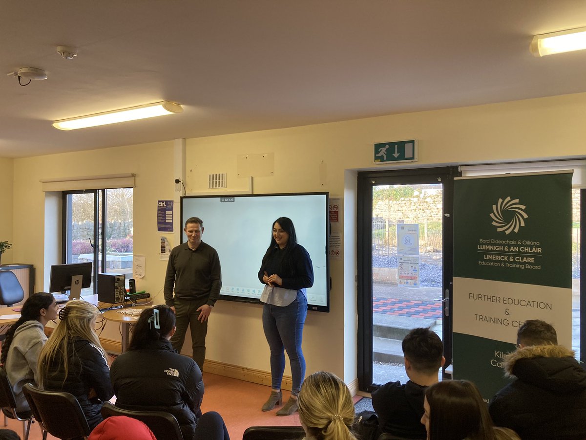 Highlights of February 2024:
Kilrush Youthreach Learners receive Certificates of Achievement for completing Tasty Course in College of FET- Kilrush Campus for Make Up &amp; Skin Care &amp; Eye Treatments