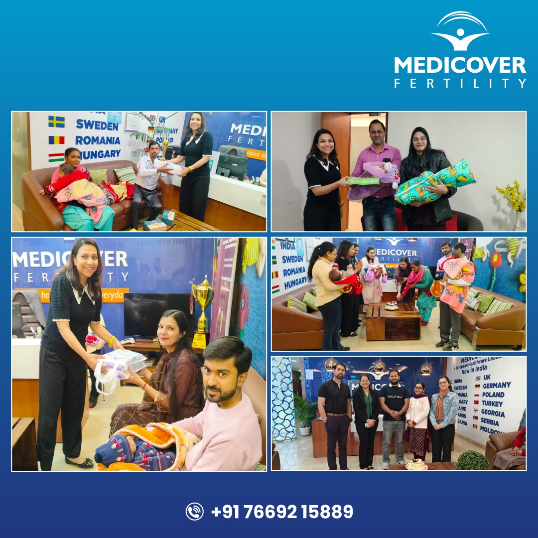 MedicoverIND's tweet photo. Positive patients get-together at Ghaziabad center.  Team @MedicoverIND celebrated the joy of parenthood with amazing couples who triumphed over infertility. Their beautiful stories of hope, resilience, and love remind us of miracles made possible. https://t.co/hMmGVhn0In