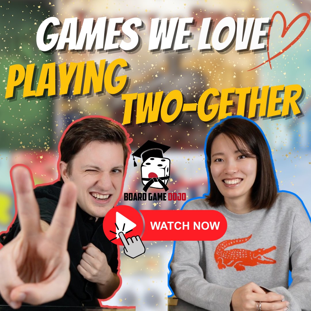 Last week was our 2-year wedding anniversary! To celebrate, we talked about the games we enjoy playing 2-gether!! 

youtu.be/OHCBLIy7DLM?si…

If you prefer, it also has a podcast version which can be found wherever you get your podcasts!

#boardgames #boardgamecouples #cardgames