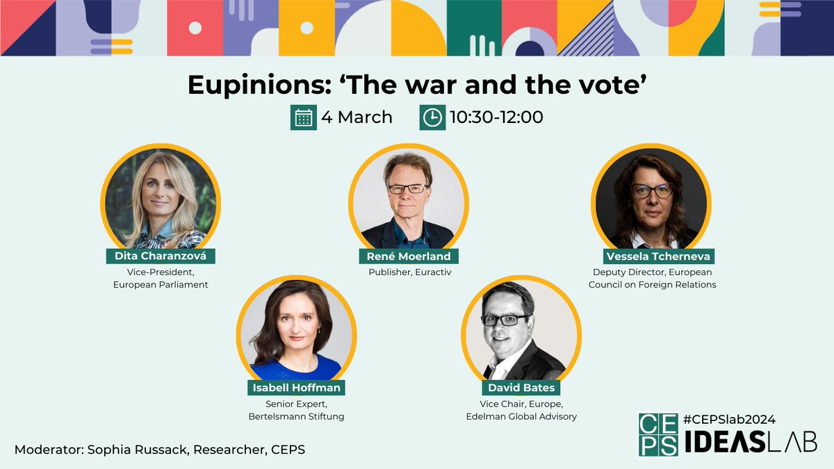 This year, #CEPSlab2024 will kick off with a critical discussion on the EU's political landscape amidst global turmoil. As we approach the pivotal European Parliament #elections, we're witnessing dramatic shifts towards right-wing governance and the challenge to traditional