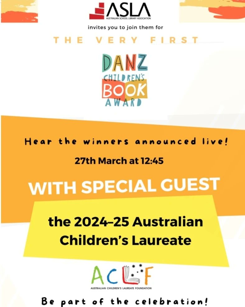 We hope you can join us! 😊 
#DANZCBA #Bookaward #BookTwitter