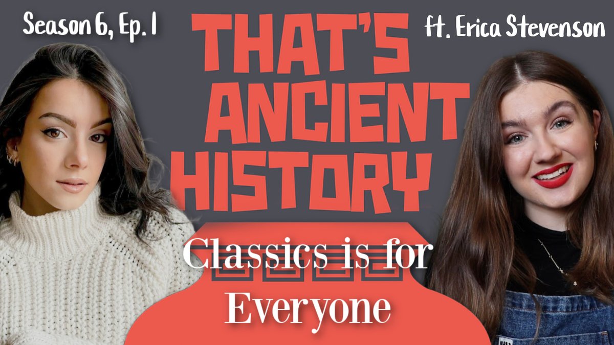WE ARE BACK! That's Ancient History season 6 is officially live after the *cough* hiatus. In episode 1 @JeansThoughts chats with Erica Stevenson of @MoAnInc all about making classics accessible in the modern world. Available on most podcast platforms: soundcloud.com/user-591915376…