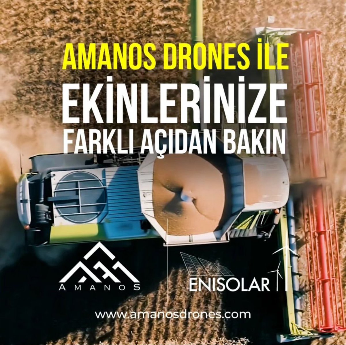 İlaç, su ve gübre kullanımını doğru ayarlamak için uzağa gitmenize gerek yok! ⁠Amanos Drones ile 40 metre yüksekliğe çıkmanız yeterli. Santimetre seviyesinde hassas analizler için ekinlerinize farklı açıdan bakın! #multispectral #dijitaltarim