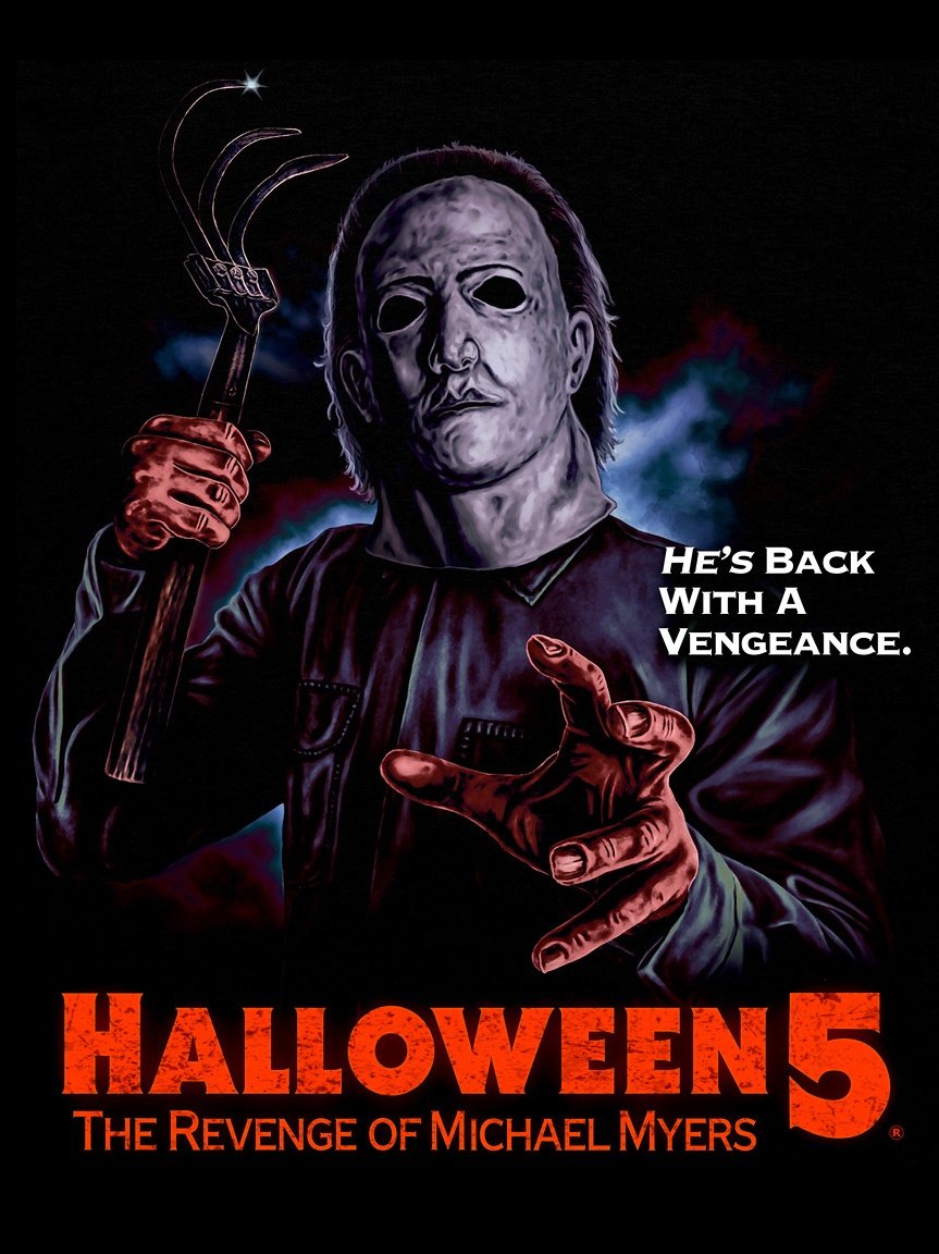 Halloween 5: The Revenge of Michael Myers (1989). 
Art by Marc Schoenbach.