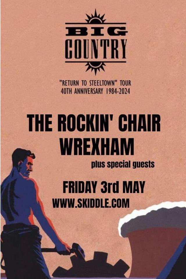 @BigCountryUK live @rockinchairwxm with support from @dannygruff. Get your tickets here ⬇️ skiddle.com/e/37193041