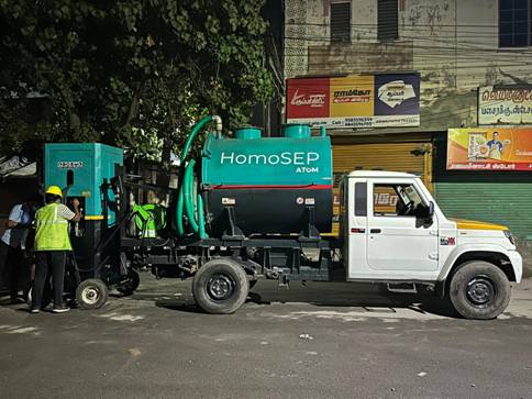 India's ﬁrst septic tank/manhole cleaning robot, offering an end-to-end solution to eliminate manual scavenging, is strengthening the swachhata abhiyan in different corners of the country.

The technology called Homosep Atom developed by the startup incubated in the Department