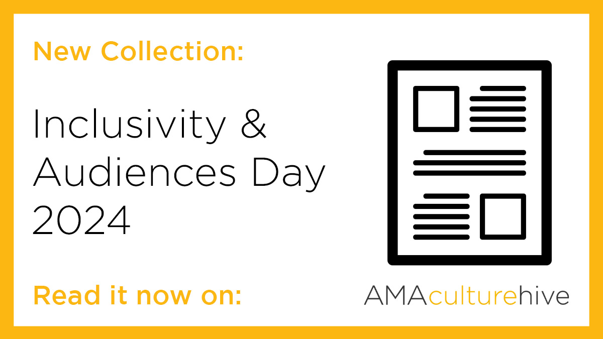 New collection now available on AMAculturehive — Inclusivity & Audiences Day 2024. A collection of 50 resources designed to both spark curiosity and support you on your journey to becoming an agent for change. Read the collection here: culturehive.co.uk/inclusivity-an…