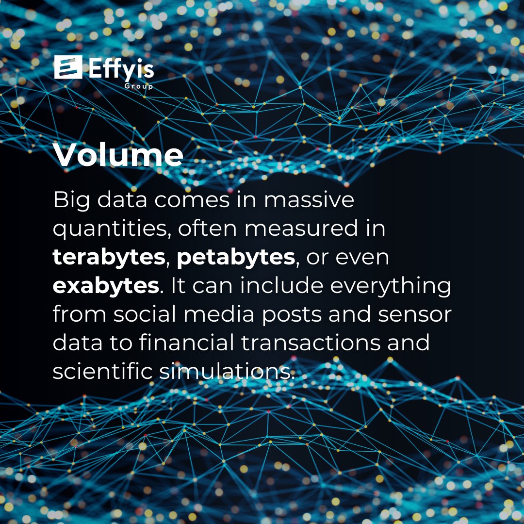 effyis_p's tweet photo. Discover what makes big data truly unique ! Here is his three keys characteristics.

#Bigdata #volume #variety #Velocity https://t.co/YsNqtu00KD